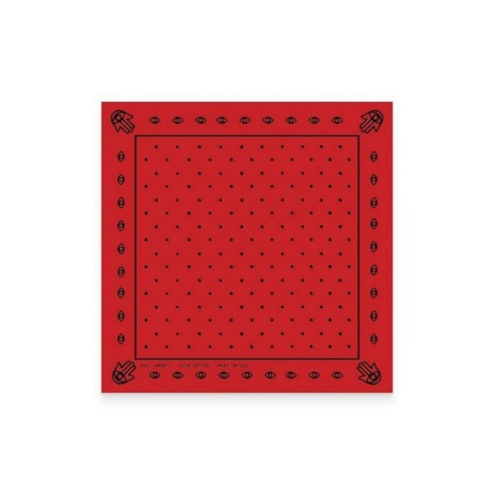 Hamsa & Dots Red Bandana - Picture 1 of 3